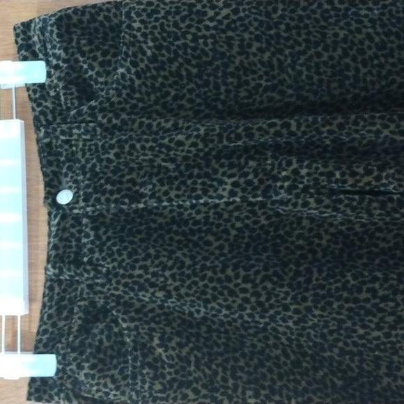 Claudio&Agnelli Leopard Print Velveteen Jeans size 6 - Picture 4 of 6